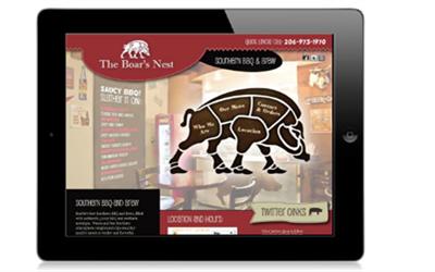 The Boar’s Nest Restaurant Website Design and Photography